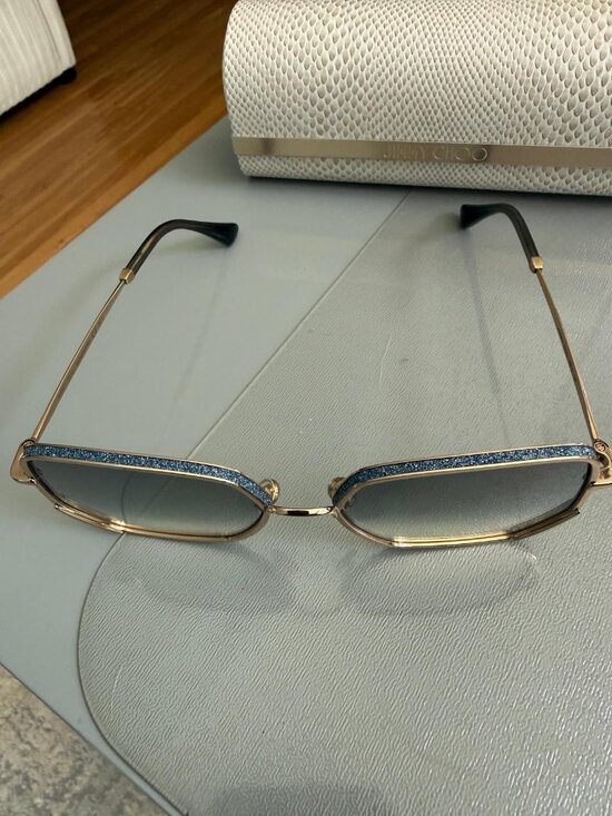 Jimmy Choo ALINES/S K201V Gold blue stones Sunglasses main image 6